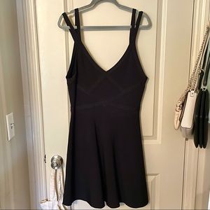Guess black A- line bandage dress